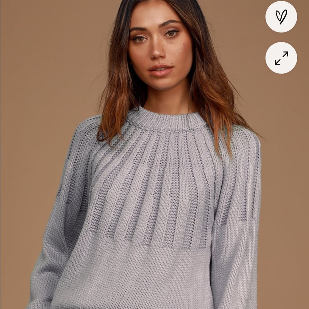 Lulus dusty blue grey sweater! Gently used.